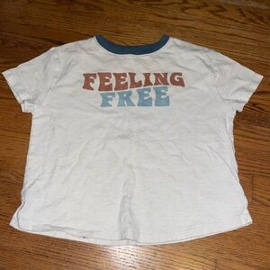 Kids Feeling Free Graphic Tee - White